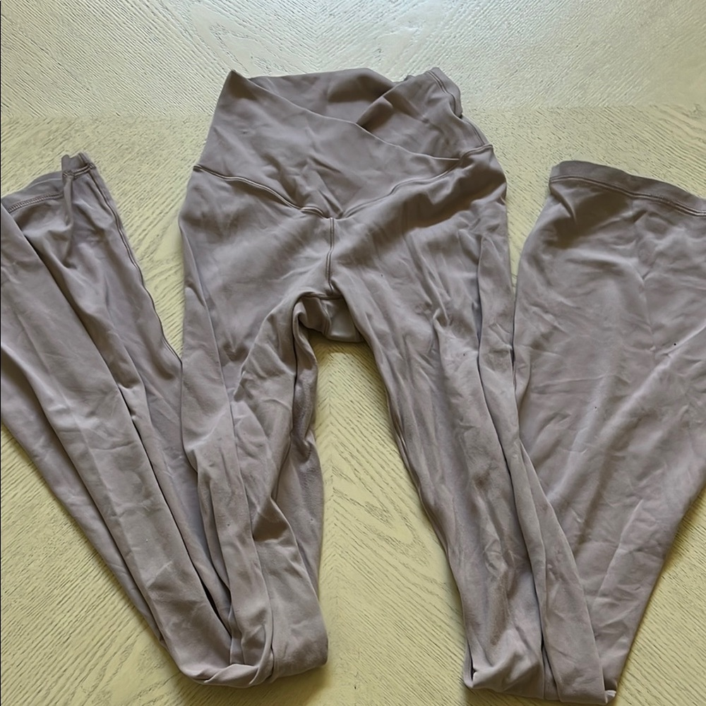 Aerie Purple Crossover Flare Leggings